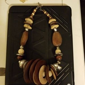 Brown choker necklace